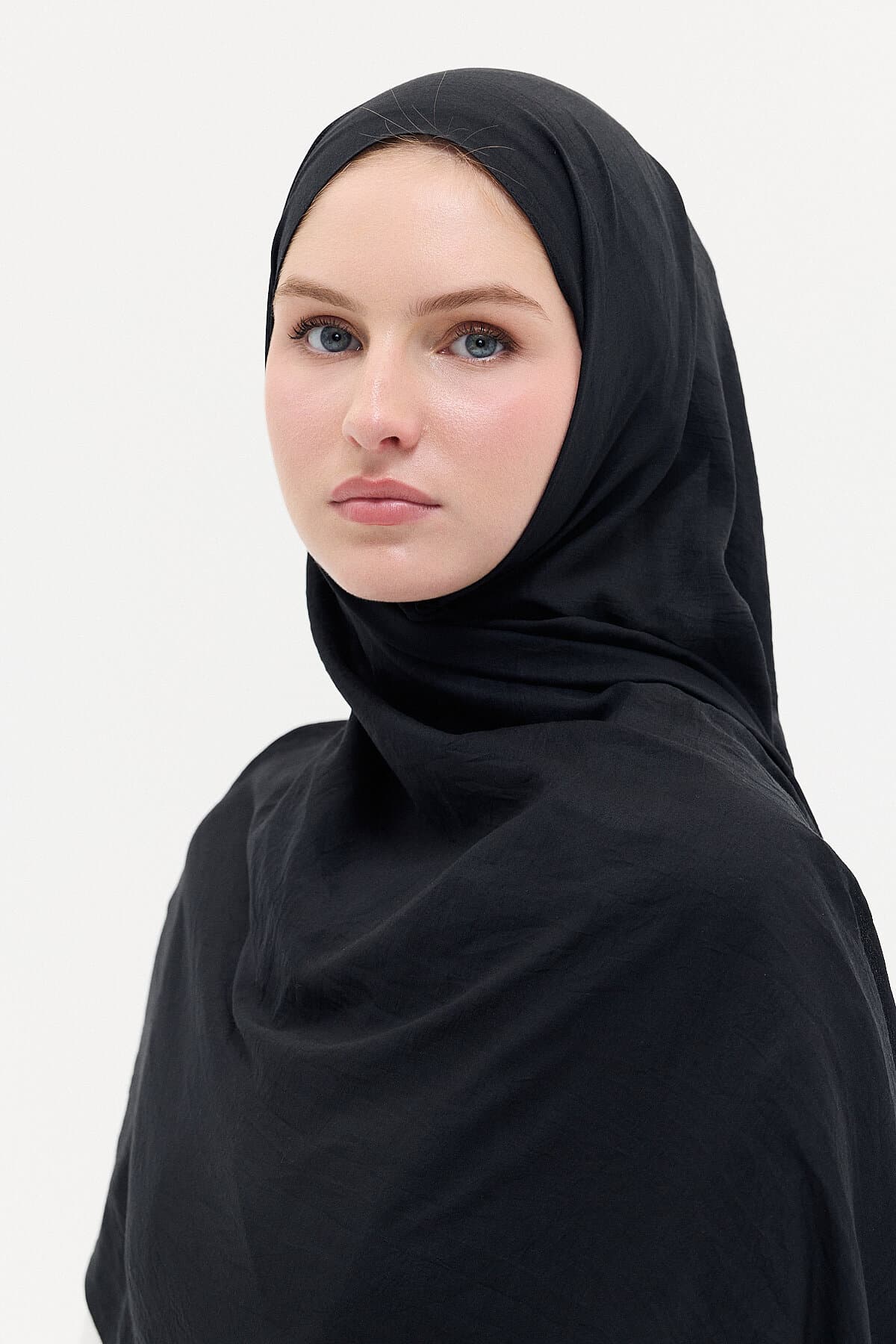 Fiore Pratik Penye Şal Siyah